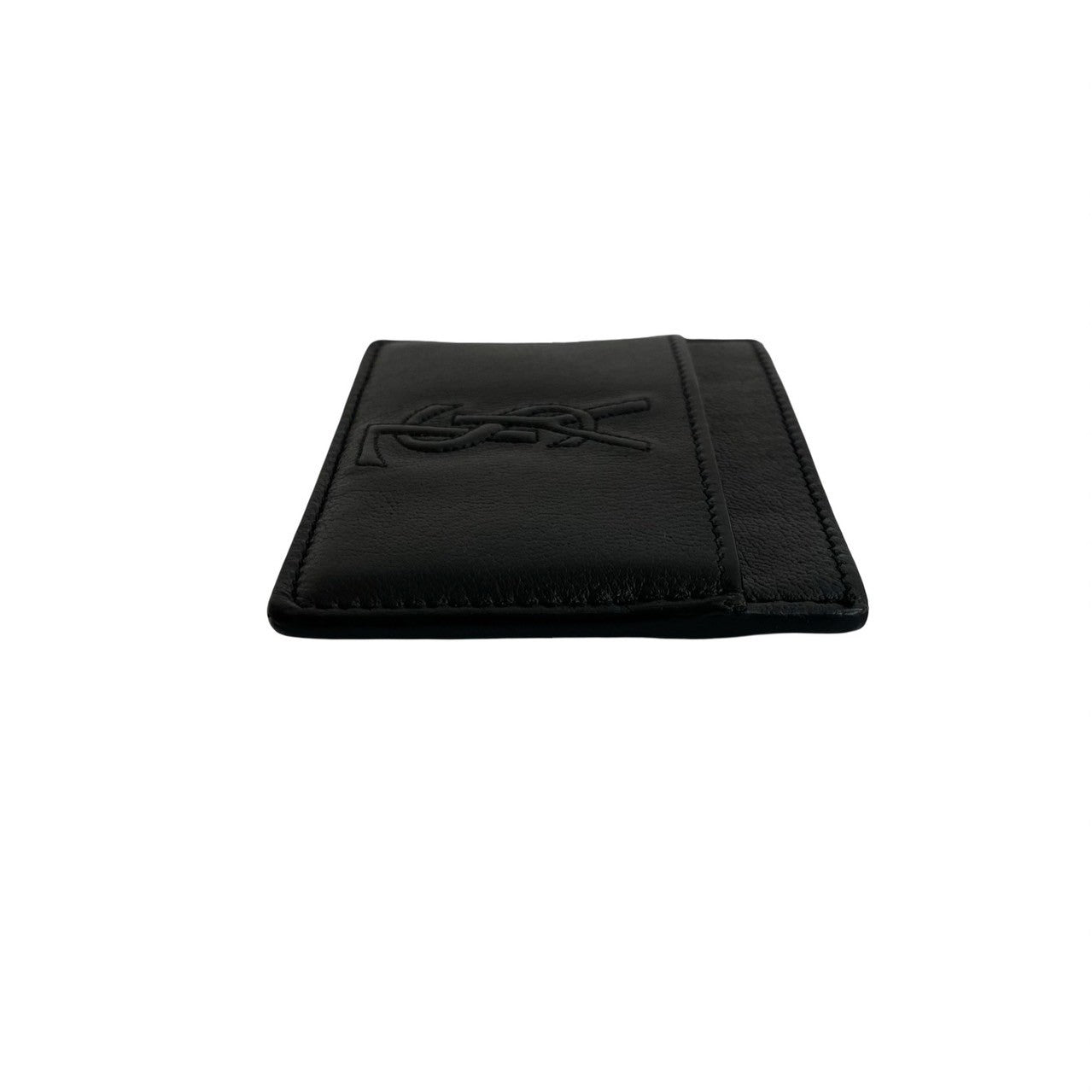 Yves Saint Laurent Card Case Leather Business Card Holder