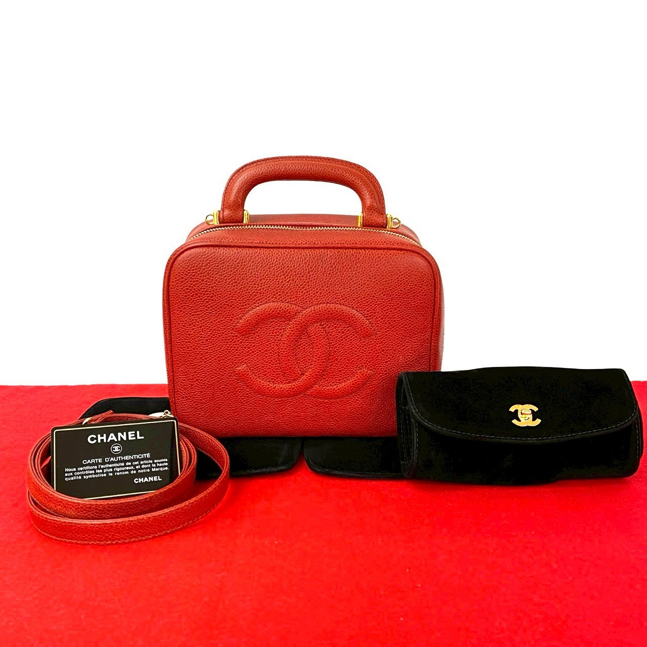 Chanel Caviar 2way Handbag