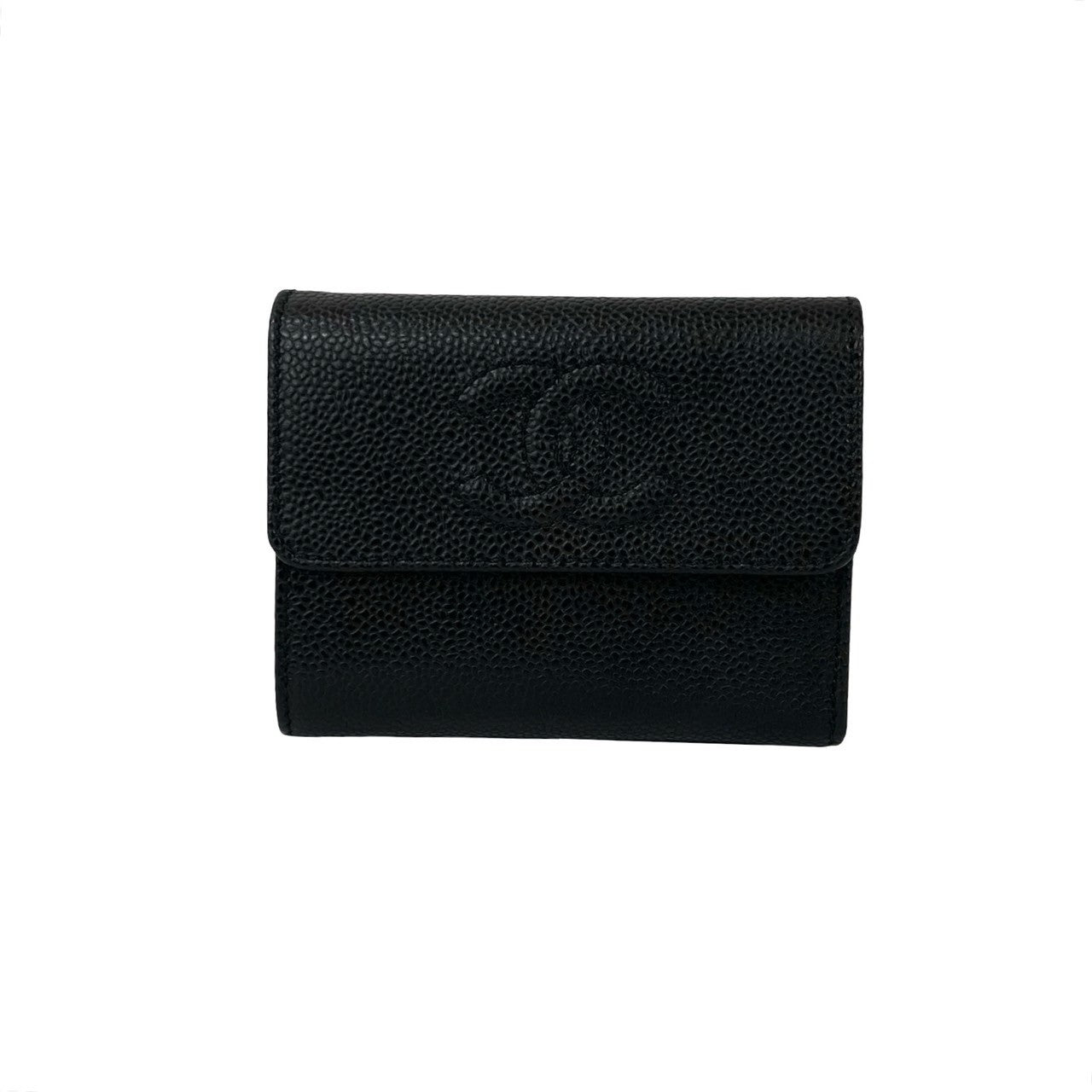 Chanel Coco Mark Caviar Skin Wallet