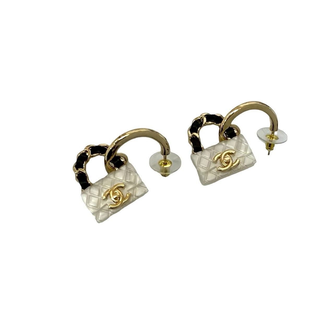 Chanel Coco Mark Matelasse Earrings