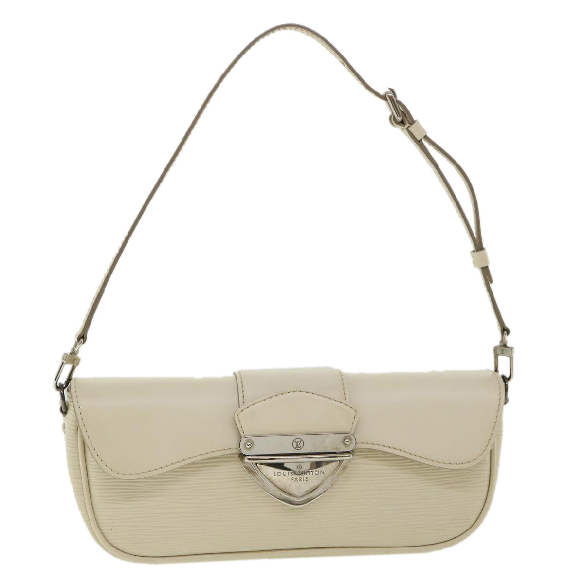 LOUIS VUITTON Epi Pochette montagne Shoulder Bag White Yvoire M5929J Auth am3373
