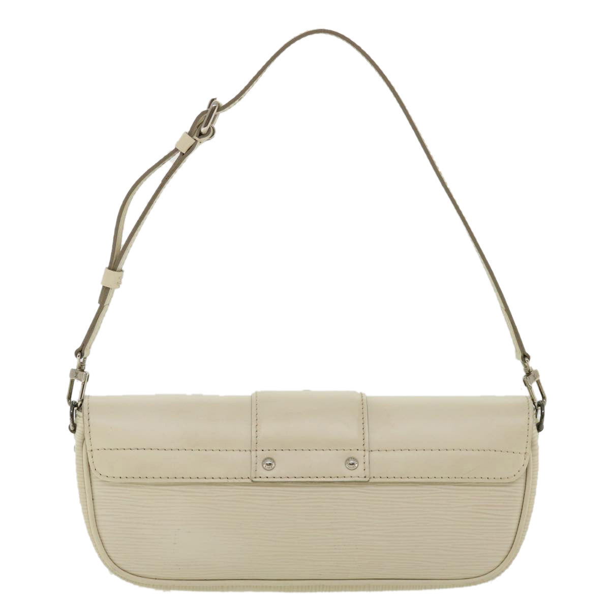 LOUIS VUITTON Epi Pochette montagne Shoulder Bag White Yvoire M5929J Auth am3373