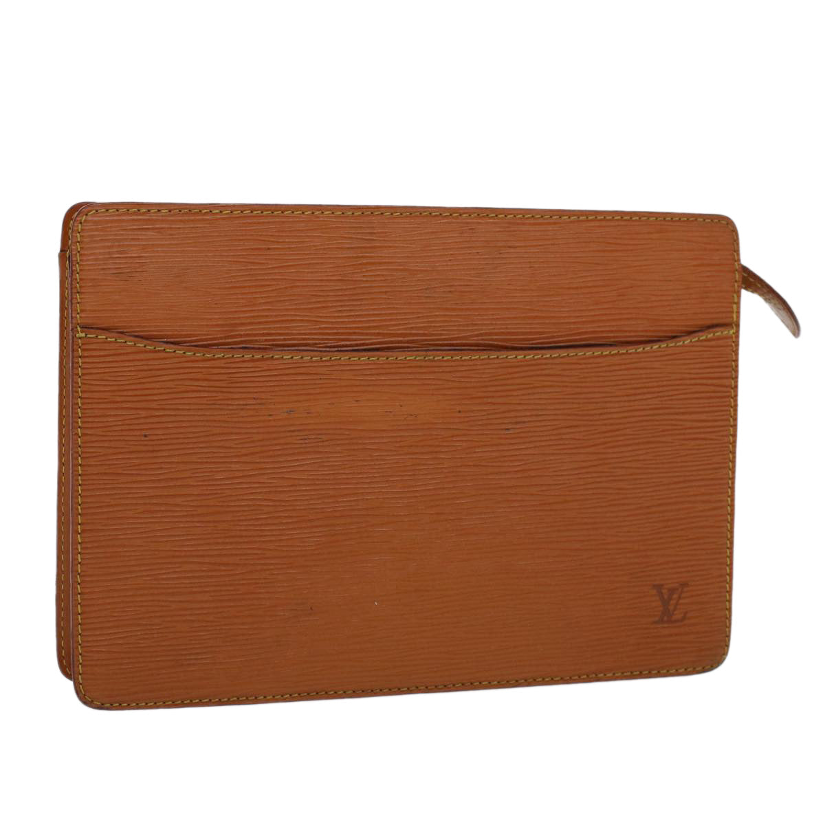 LOUIS VUITTON Epi Pochette Homme Clutch Bag Brown M52528 LV  am4447