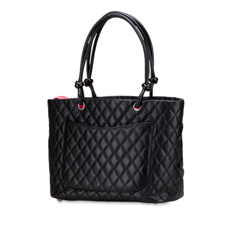Chanel Cambon Line Matelassé Lambskin Tote Bag