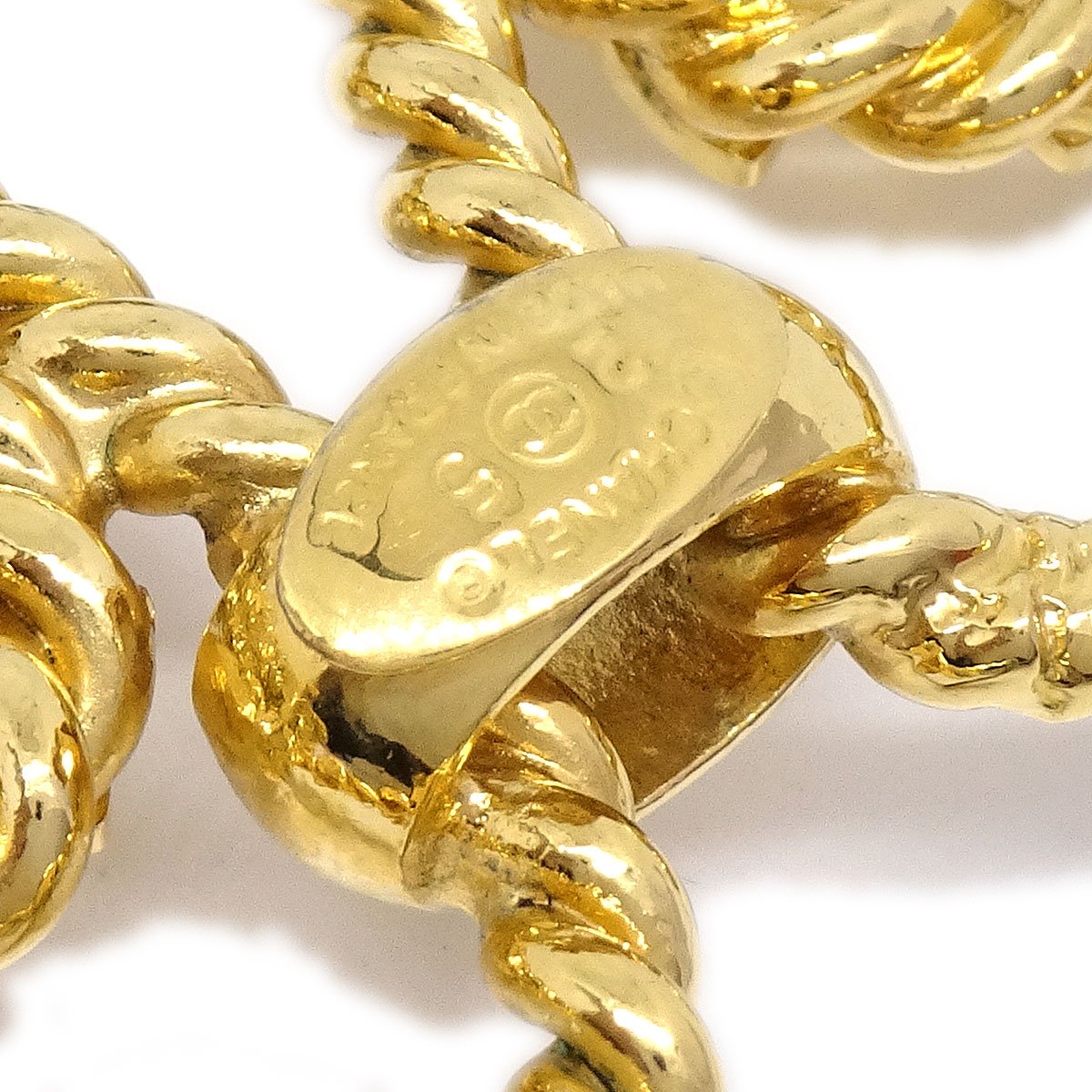 CHANEL 1990 Gold Chain Bel 35494