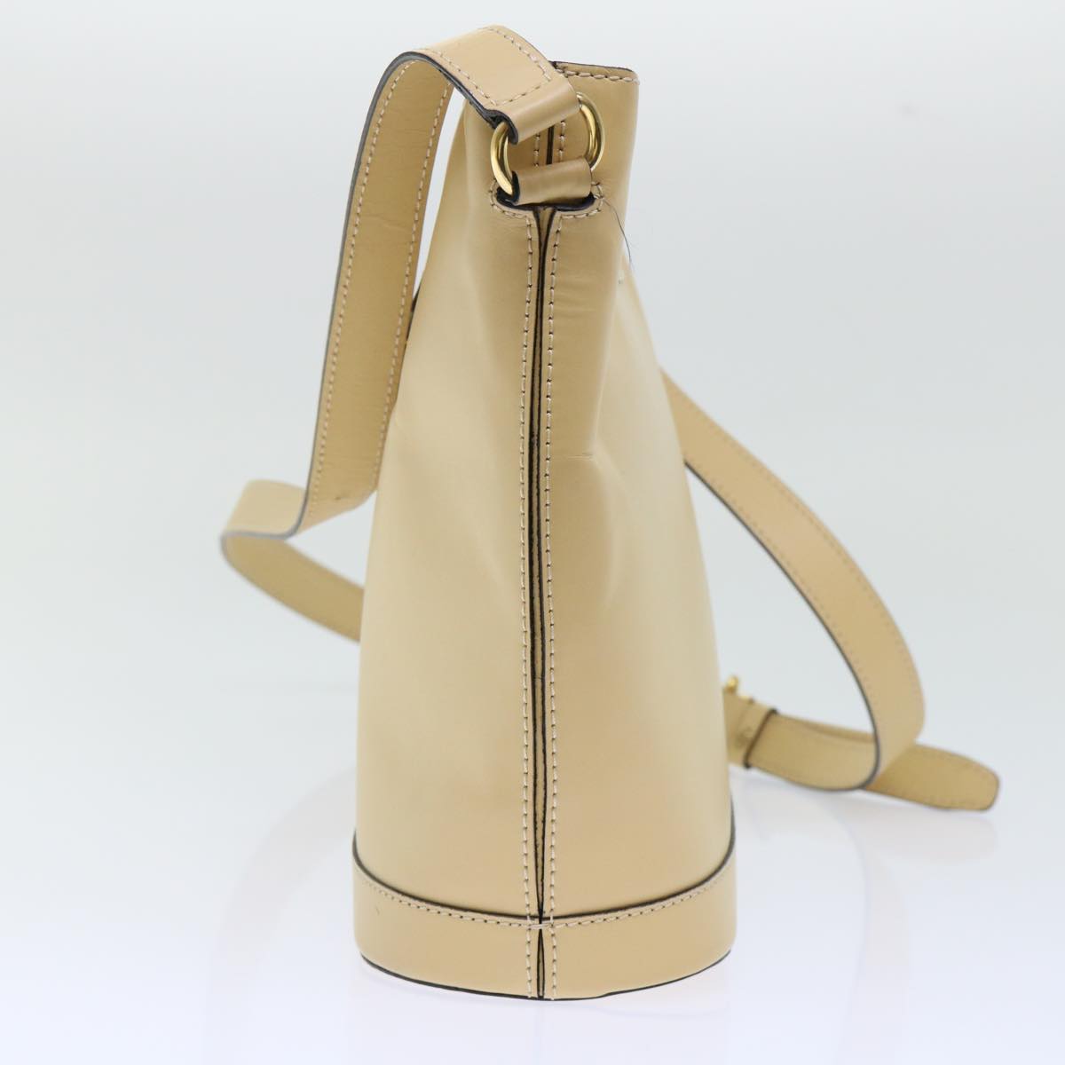 Luxury CELINE Shoulder Bag Leather Beige  ar10051B