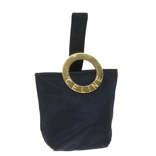 Luxury CELINE Circle Pouch Nylon Black  ar10550B