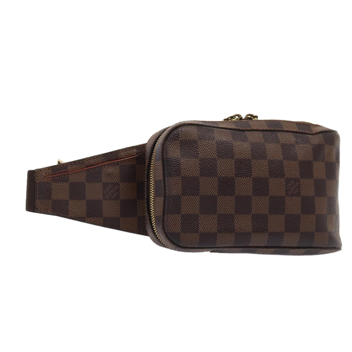 LOUIS VUITTON Damier Ebene Geronimos Shoulder Bag   N51994 LV Auth ar12472