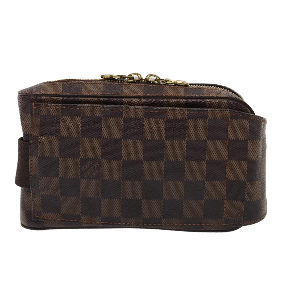 LOUIS VUITTON Damier Ebene Geronimos Shoulder Bag   N51994 LV Auth ar12472