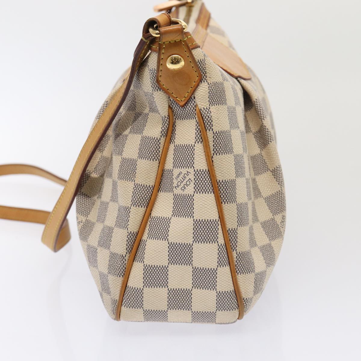 LOUIS VUITTON Damier Azur Siracusa PM Shoulder Bag N41113 LV Auth ar12518