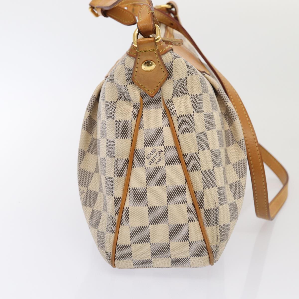 LOUIS VUITTON Damier Azur Siracusa PM Shoulder Bag N41113 LV Auth ar12518