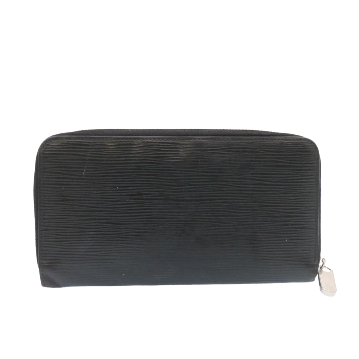 LOUIS VUITTON Epi Zippy Wallet Long Wallet Black M64838 LV Auth ar5269