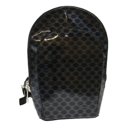 Luxury CELINE Macadam Backpack Vinyl Black  ar6749