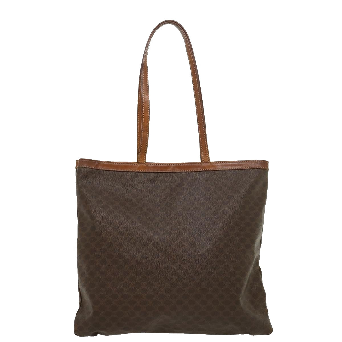 Luxury CELINE Macadam Canvas Tote Bag Brown  ar7192