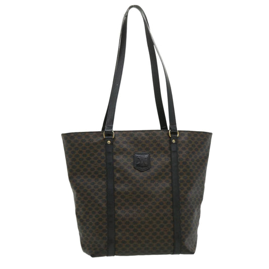 Luxury CELINE Macadam Canvas Tote Bag Black  ar7450