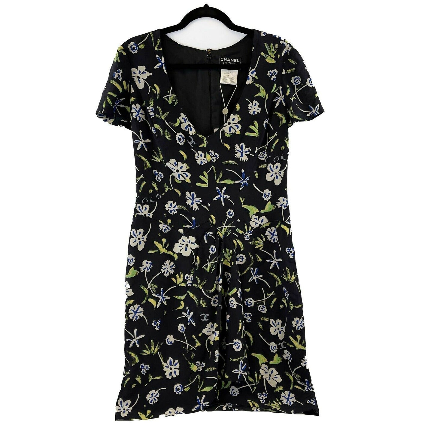Chanel -   97P Silk Floral Dress