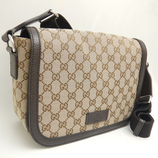 Gucci Shoulder Bag Gg Canvas Beige Brown