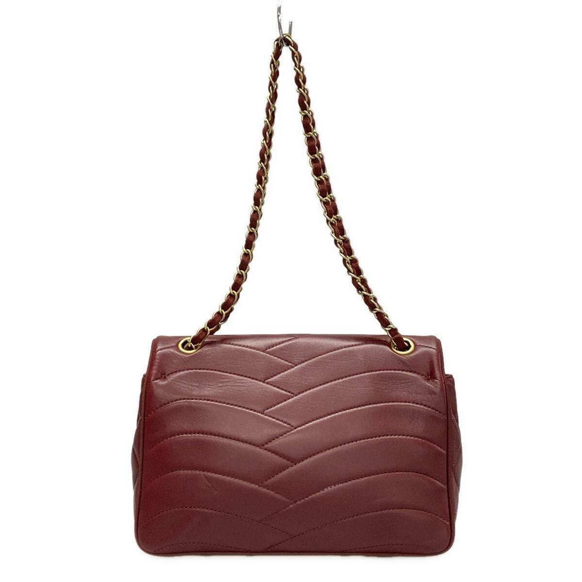 Chanel - Bordeaux Lambskin Shoulder