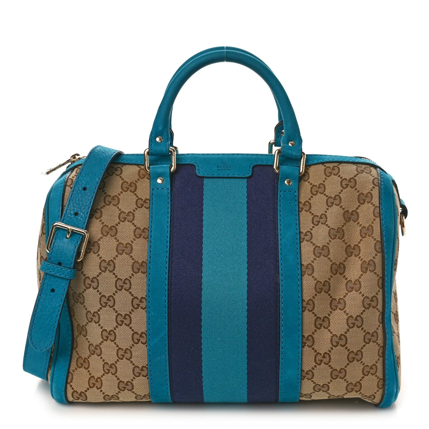 Gucci   Web Medium Boston Teal
