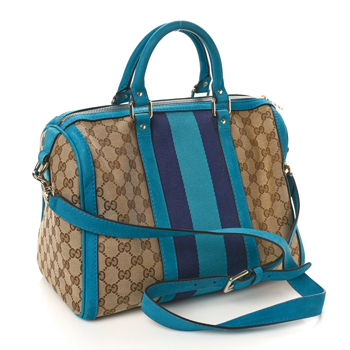 Gucci   Web Medium Boston Teal