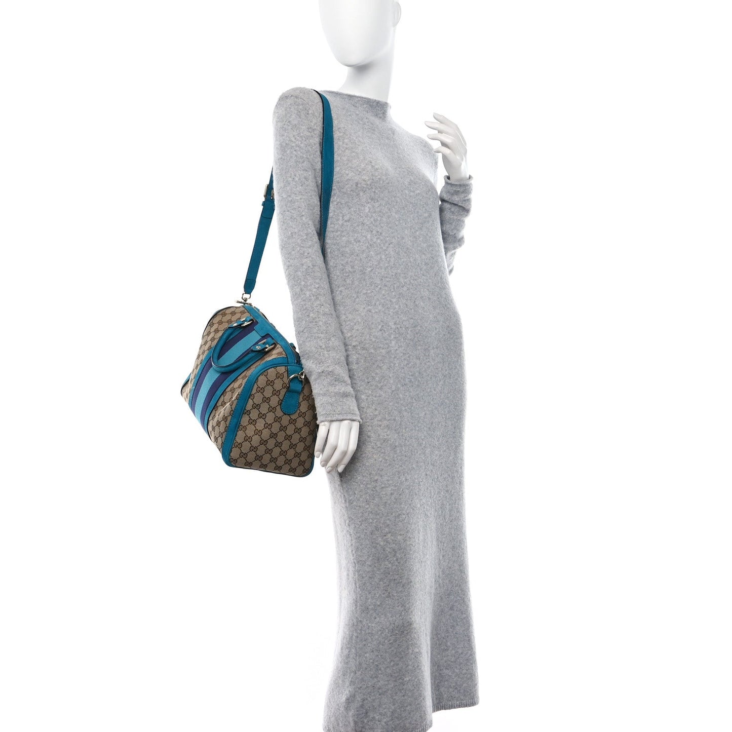 Gucci   Web Medium Boston Teal
