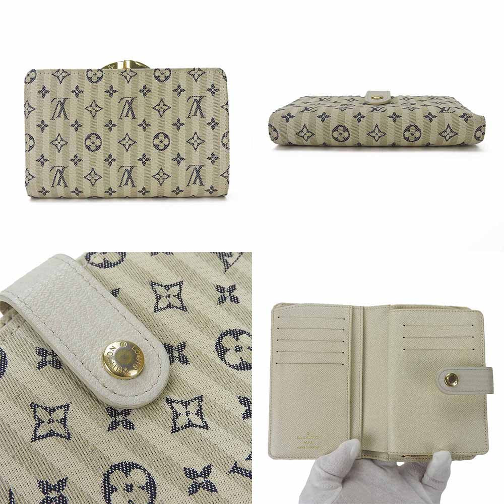 LOUIS VUITTON Bifold Wallet M95659 Monogram Minilan , Leather white Portonebier Vienova Women  d
