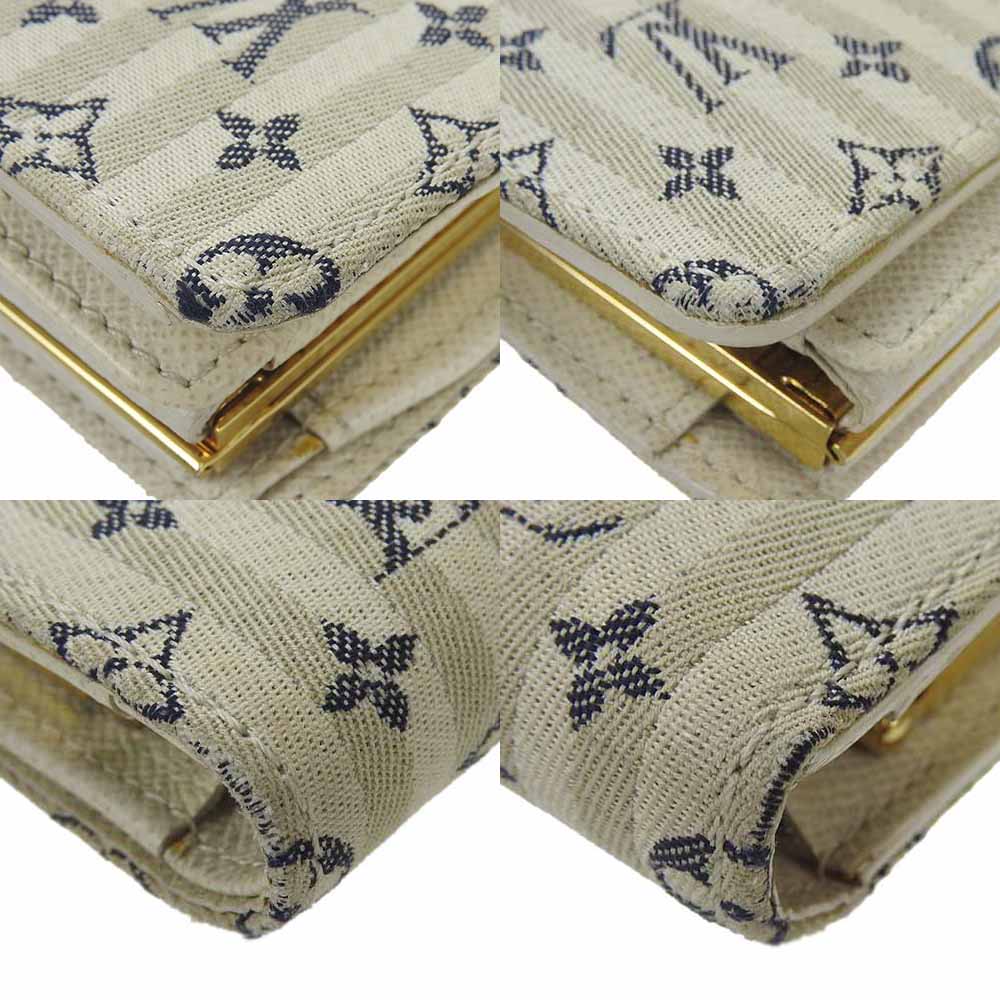 LOUIS VUITTON Bifold Wallet M95659 Monogram Minilan , Leather white Portonebier Vienova Women  d