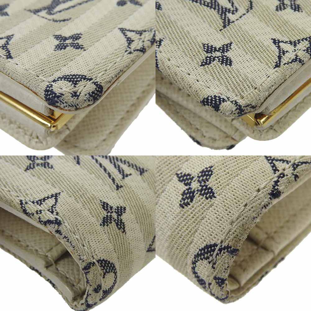 LOUIS VUITTON Bifold Wallet M95659 Monogram Minilan , Leather white Portonebier Vienova Women  d