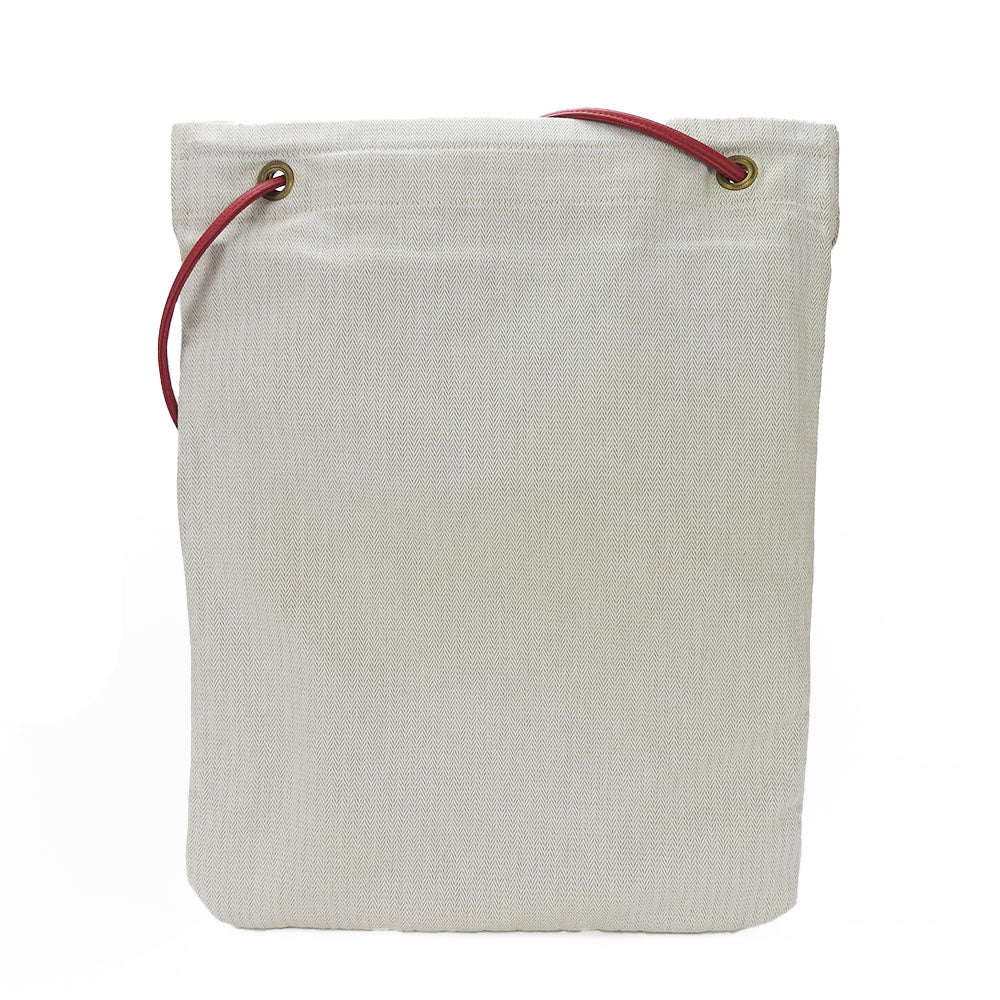 HERMES Shoulder Bag Canvas, Leather Red Alain GM Women  d