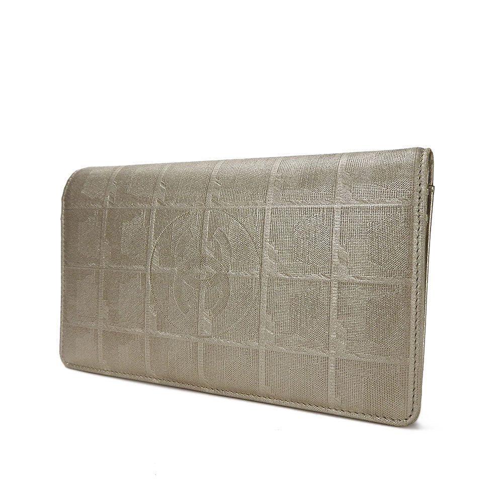 Chanel New Travel Line Jacquard Nylon Long Wallet