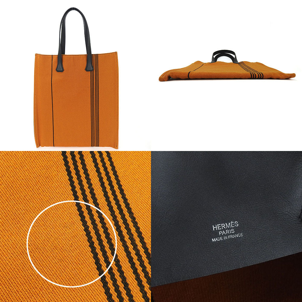 HERMES Tote Bag Canvas, Leather Orange Potamoskavas GM Women(Unisex)  d