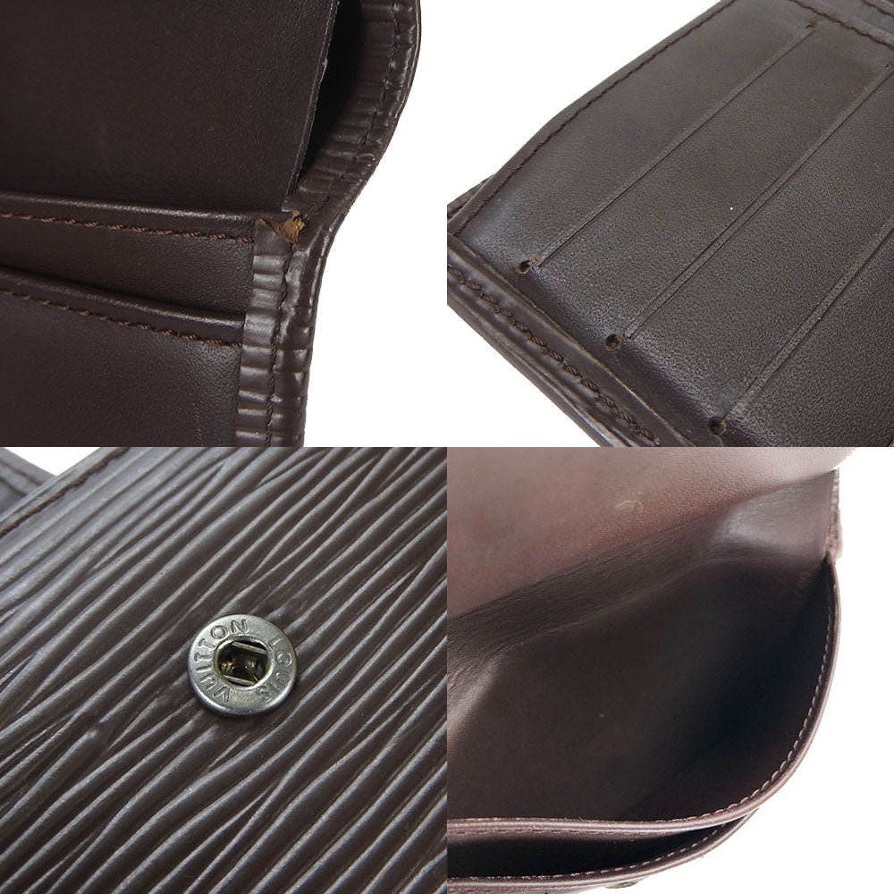 LOUIS VUITTON Bifold Wallet M6324D Epi Leather Brown Portefeuille Viennoiserie Women  d