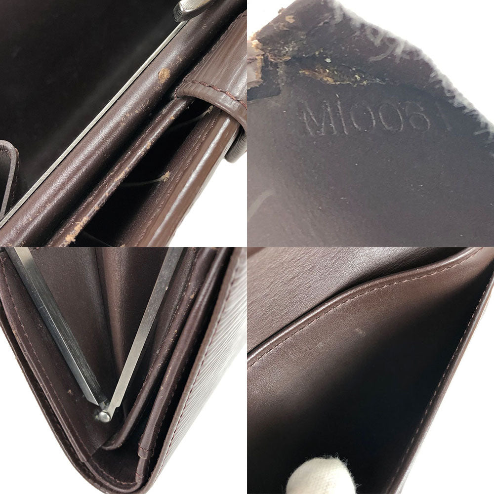 LOUIS VUITTON Bifold Wallet M6324D Epi Leather Brown Portefeuille Viennoiserie Women  d