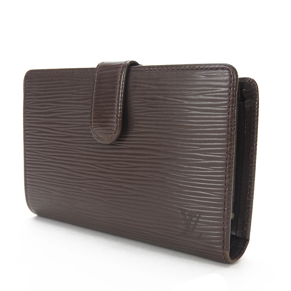 LOUIS VUITTON Bifold Wallet M6324D Epi Leather Brown Portefeuille Viennoiserie Women  d