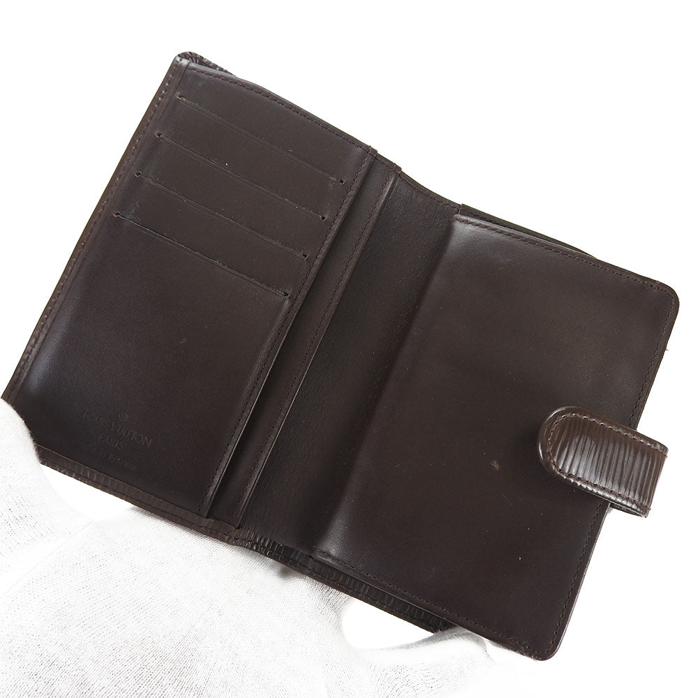 LOUIS VUITTON Bifold Wallet M6324D Epi Leather Brown Portefeuille Viennoiserie Women  d