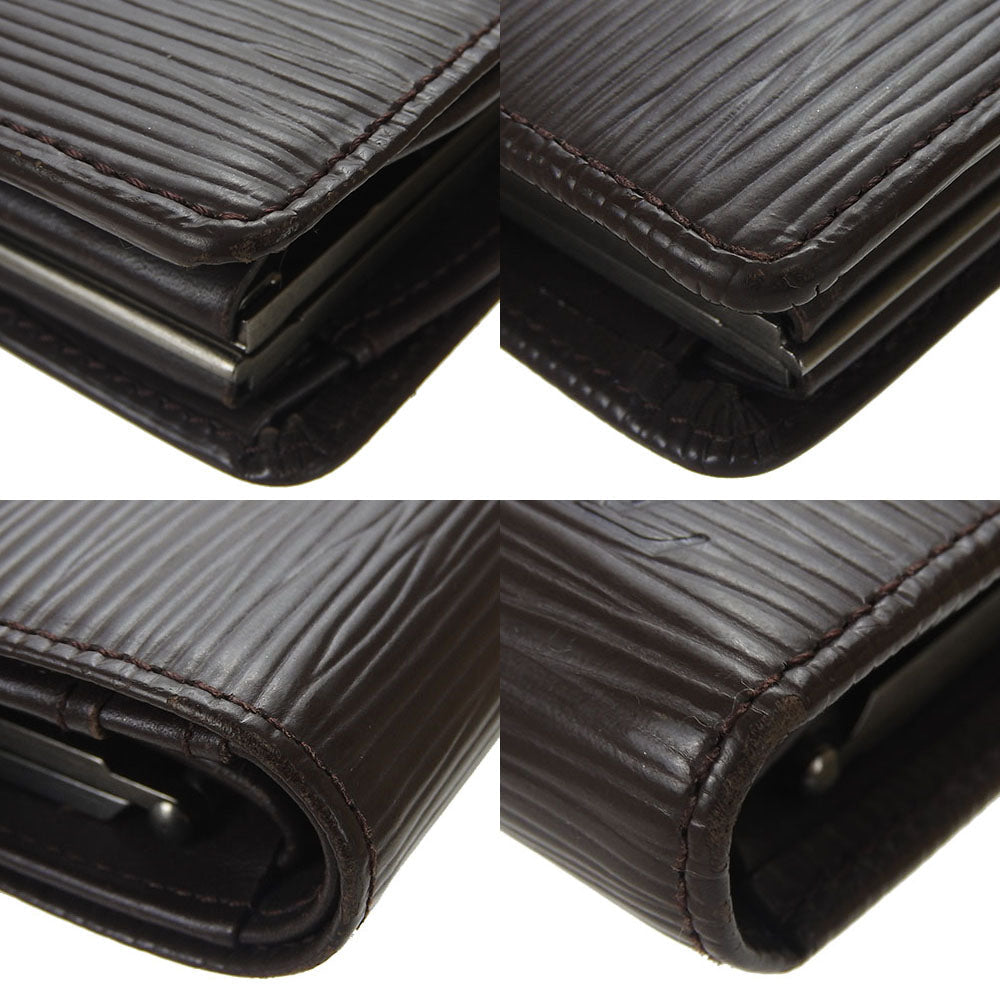 LOUIS VUITTON Bifold Wallet M6324D Epi Leather Brown Portefeuille Viennoiserie Women  d