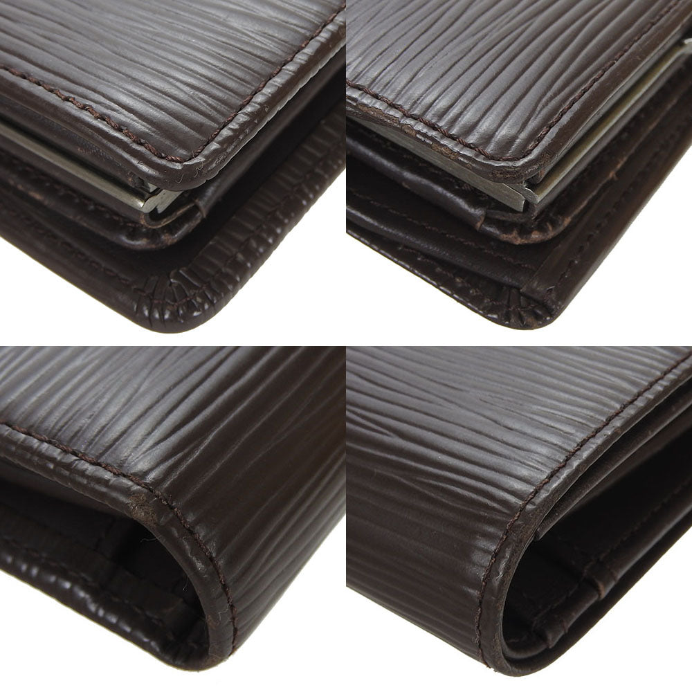 LOUIS VUITTON Bifold Wallet M6324D Epi Leather Brown Portefeuille Viennoiserie Women  d