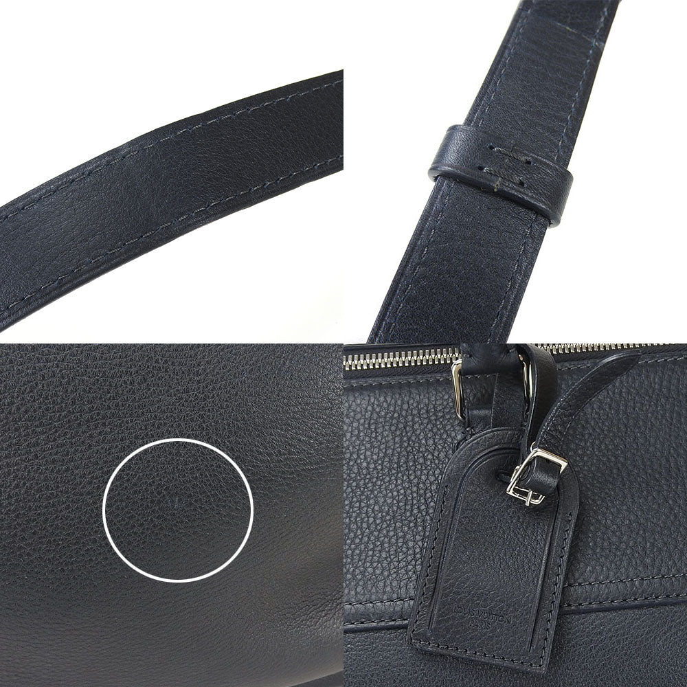 LOUIS VUITTON Boston Duffel bag M93172 Grain Calfskin Leather Navy Neo Greenwich mens  d