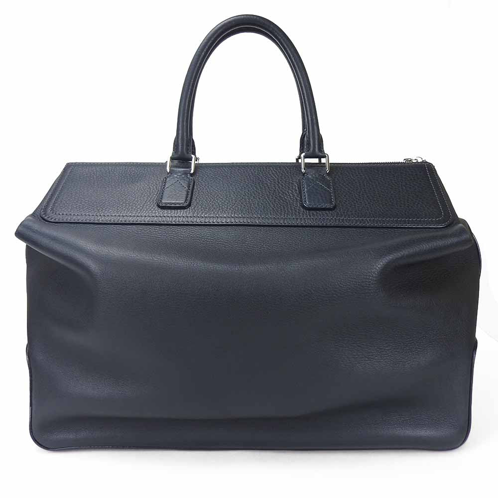 LOUIS VUITTON Boston Duffel bag M93172 Grain Calfskin Leather Navy Neo Greenwich mens  d