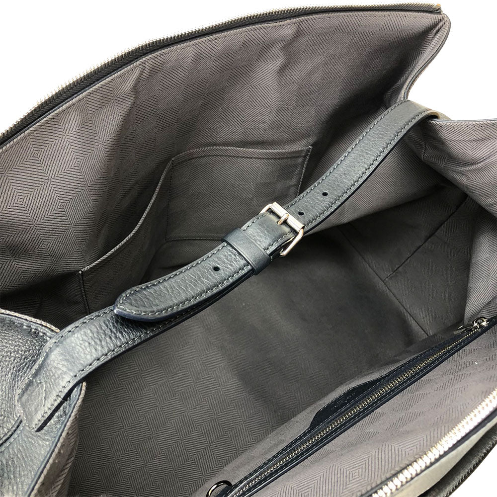 LOUIS VUITTON Boston Duffel bag M93172 Grain Calfskin Leather Navy Neo Greenwich mens  d