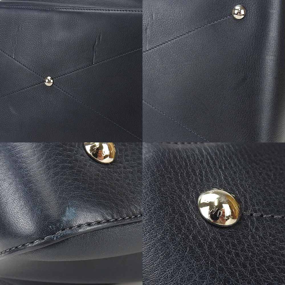 LOUIS VUITTON Boston Duffel bag M93172 Grain Calfskin Leather Navy Neo Greenwich mens  d