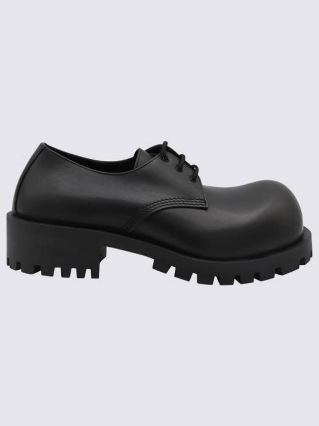 Luxury Balenciaga Trending 2025 Hummer Lace-Up Derby Black