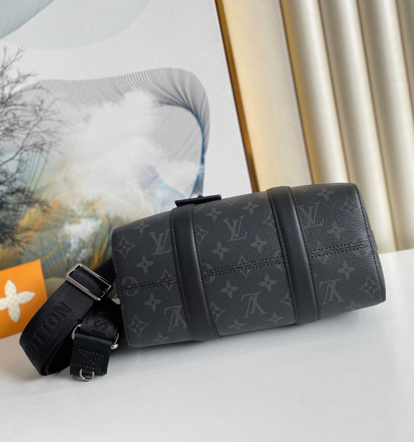 Top Quality City Keepall Monogram Eclipse/Monogram Eclipse Reverse For Men, Bags, Shoulder And Crossbody Bags 10.6in/27cm Top Quality M45936