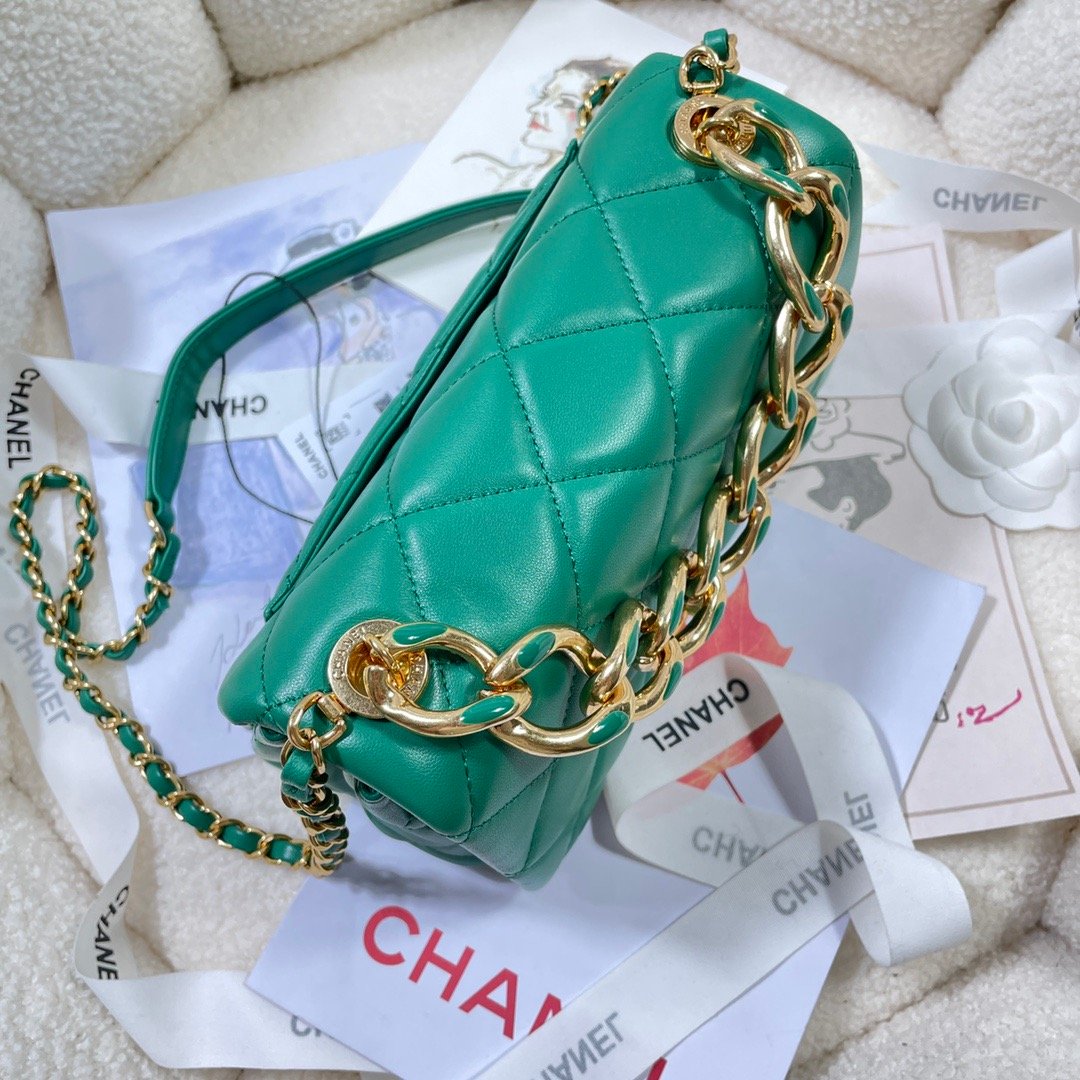 CHL Top Qualityap Bag Gold Hardware Green For Women Handbags, Shoulder Bags 7.9in/20cm AS3366