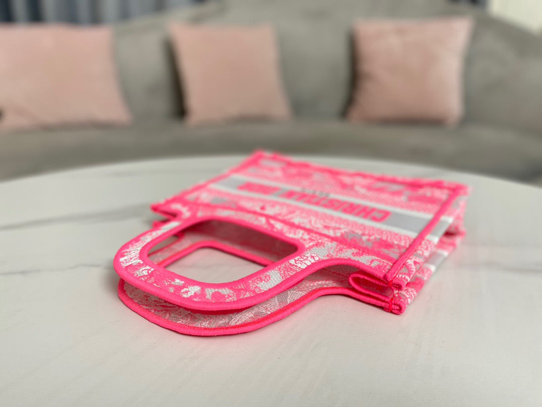Top Quality Mini Book Tote Pink, For Women, Womens Handbags 22.5cm/9in CD S5475ZRVJ_M956