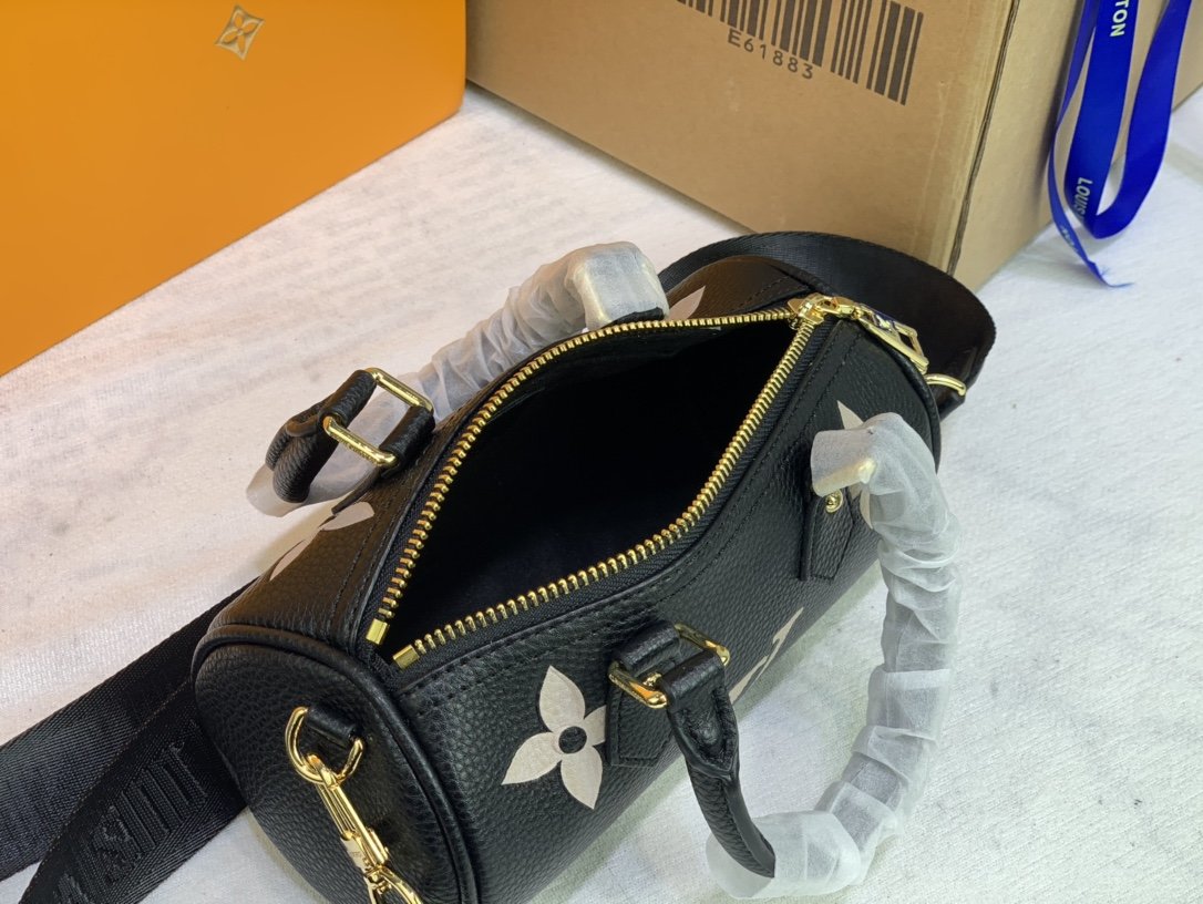 Top Quality Papillon BB Monogram Empreinte Black/Beige For Women,  Shoulder And Crossbody Bags 7.9in/20cm Top Quality M45980