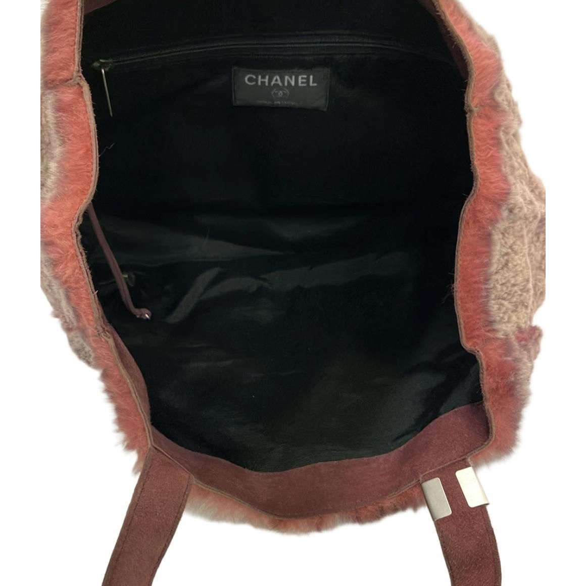 Chanel Rabbit Fur CC Tote - Burgundy Totes, Handbags ITF5BEZUH9RM