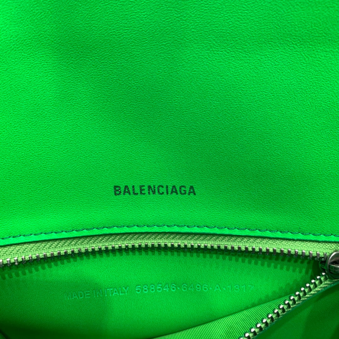 Top Quality Hourglass Small Handbag In Green, For Women,  Bags 9in/23cm