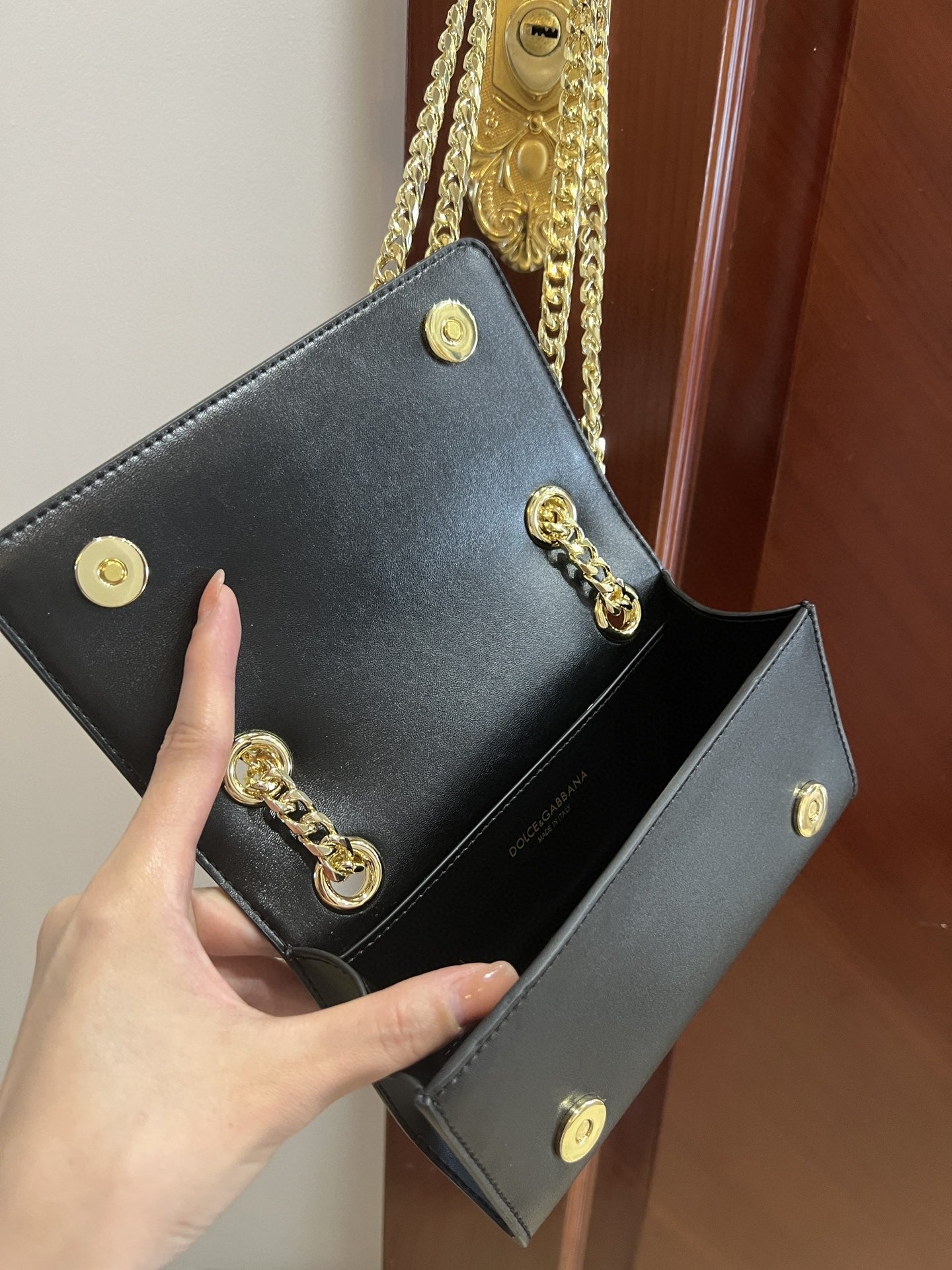 Top Quality Polished 3.5 Phone Bag Black For Women 7.3in/19cm Top Quality