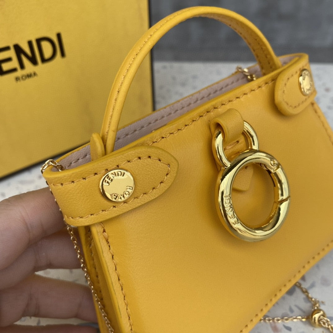 Top QualityTop Quality Nano Peekaboo Charm Crossbody Yellow Bag For Woman 12cm/4.5in